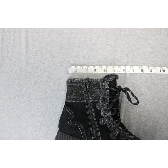 Clarks Boots Womens Size US 8M Black Aveleigh Edge Suede Comfort Waterproof NWOB - Picture 11 of 11